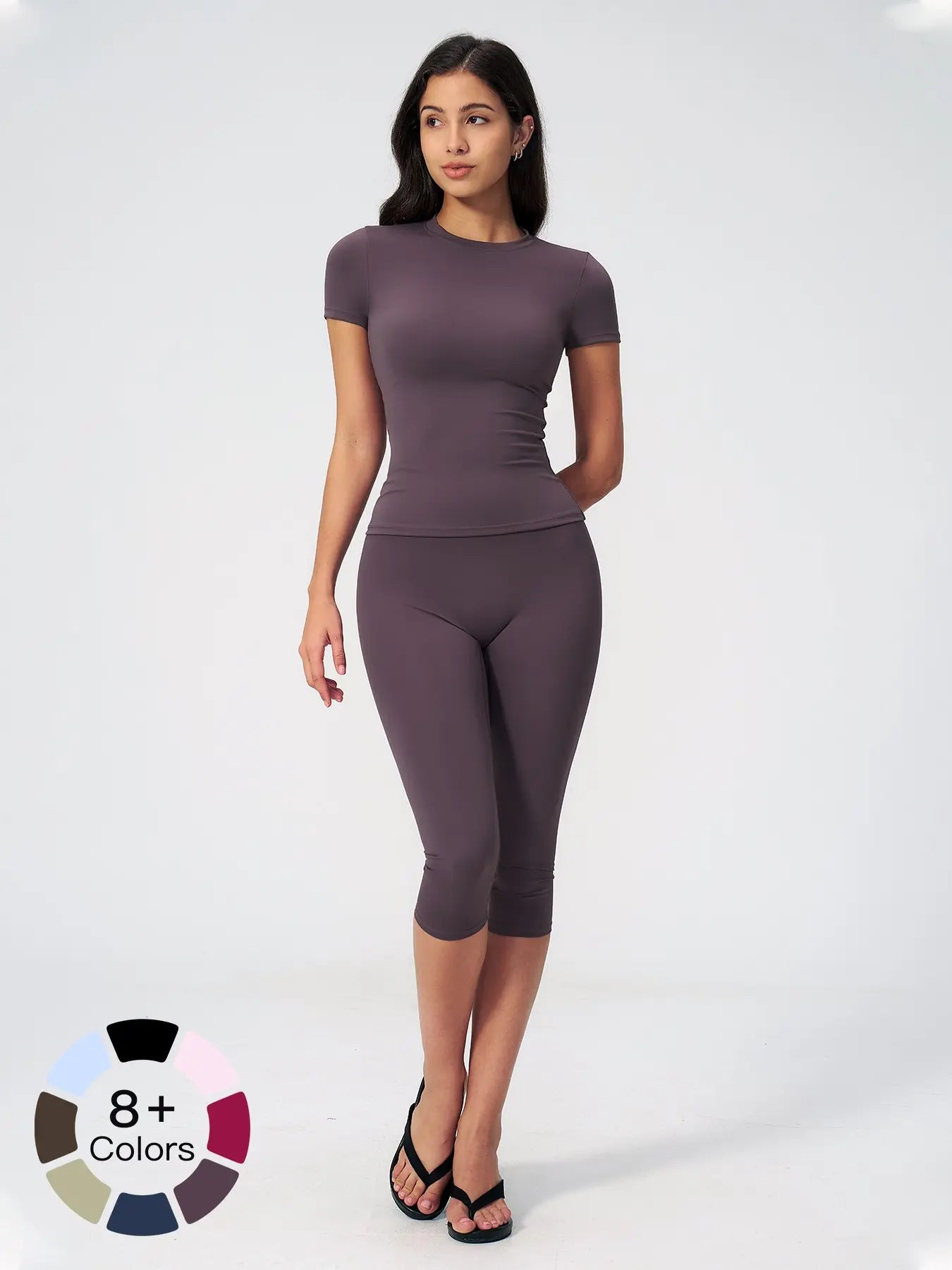 Breathable Tight Yoga Set, High Waist Quick-Dry Fitness Wear