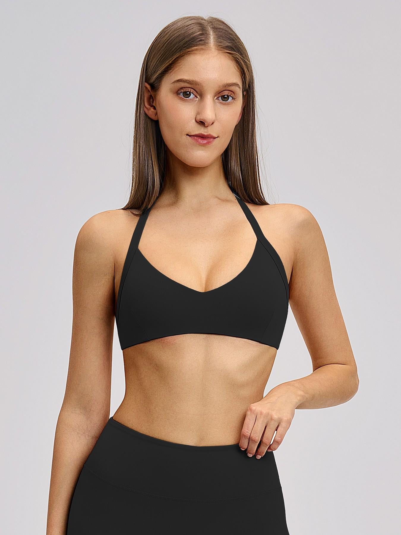 Cross-Border Plush Halter Sports Bra, Sporty Bra - image 13