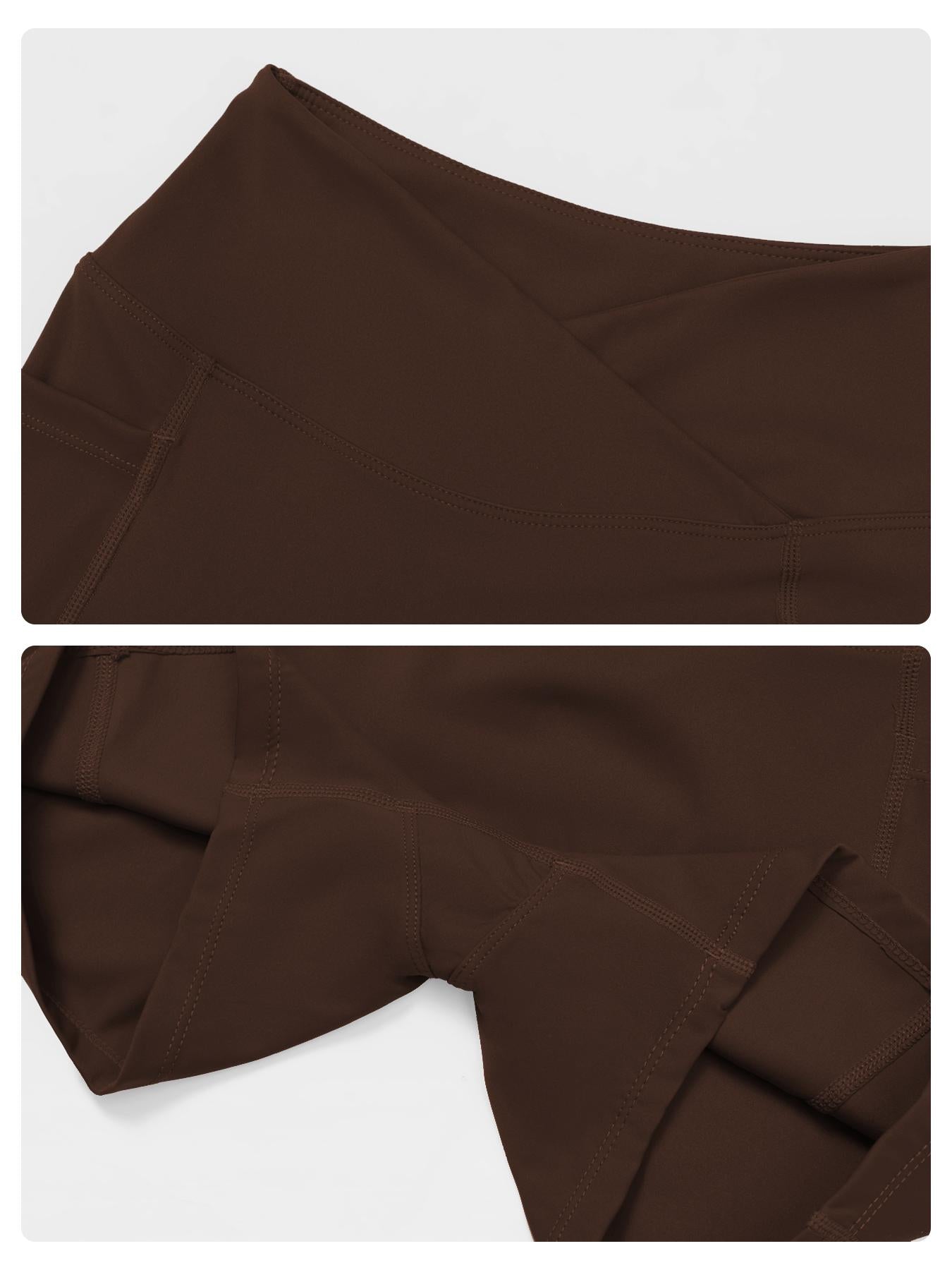 High Waist Yoga Shorts, Cross-Waist Tight-Fitting Yoga Pants - image 16