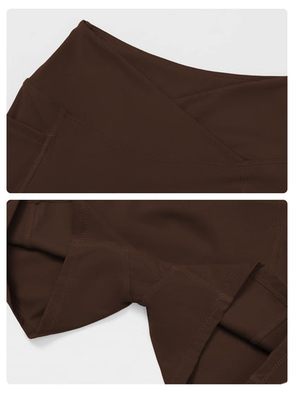 High Waist Yoga Shorts, Cross-Waist Tight-Fitting Yoga Pants - image 16