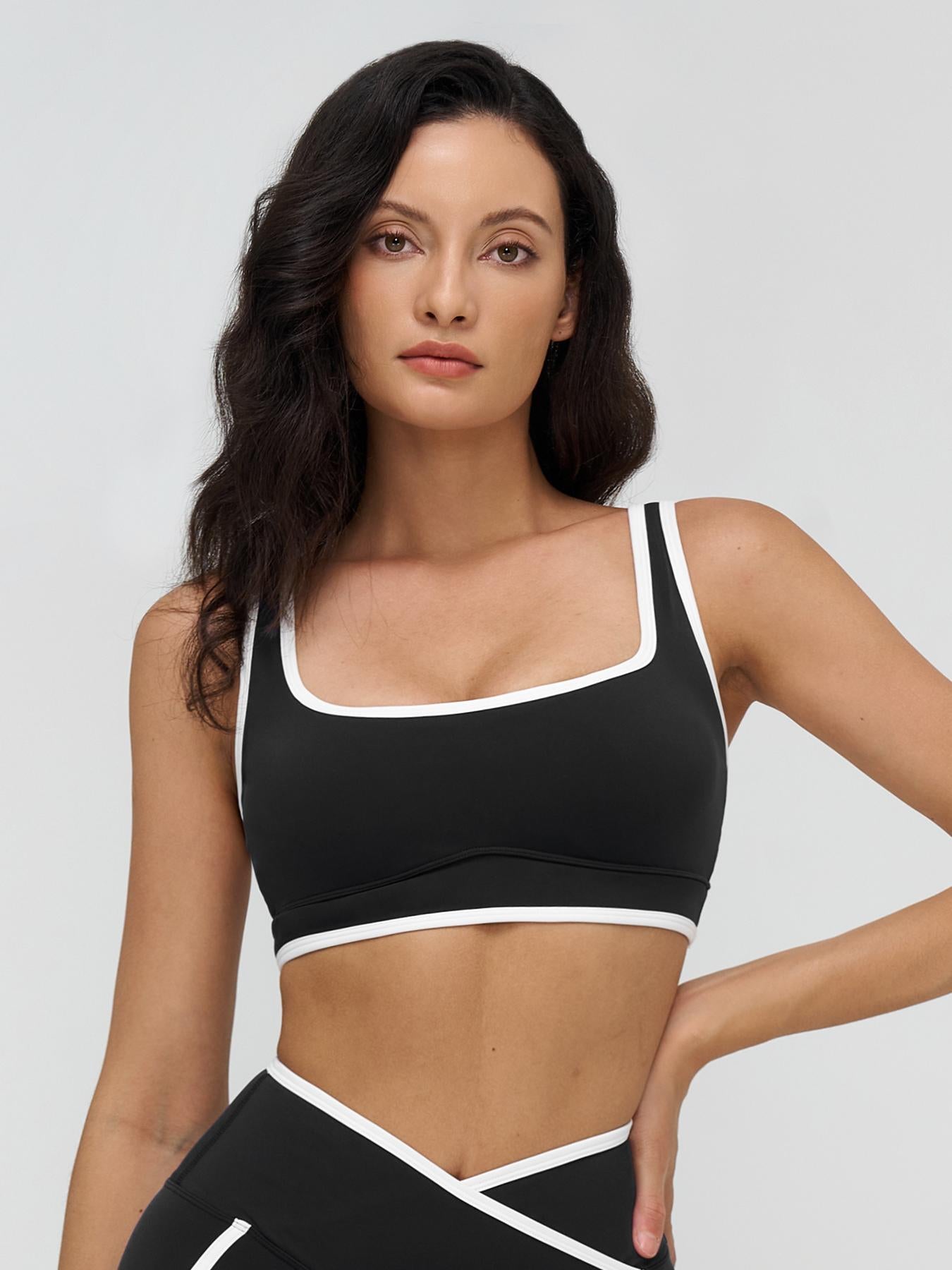 Women's Yoga Bralette, Large Square Neckline - image 11
