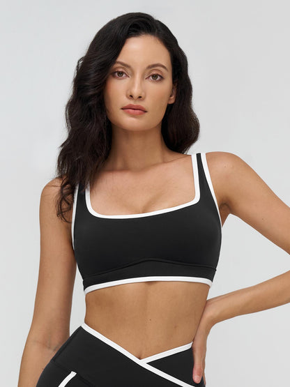 Women's Yoga Bralette, Large Square Neckline - image 11
