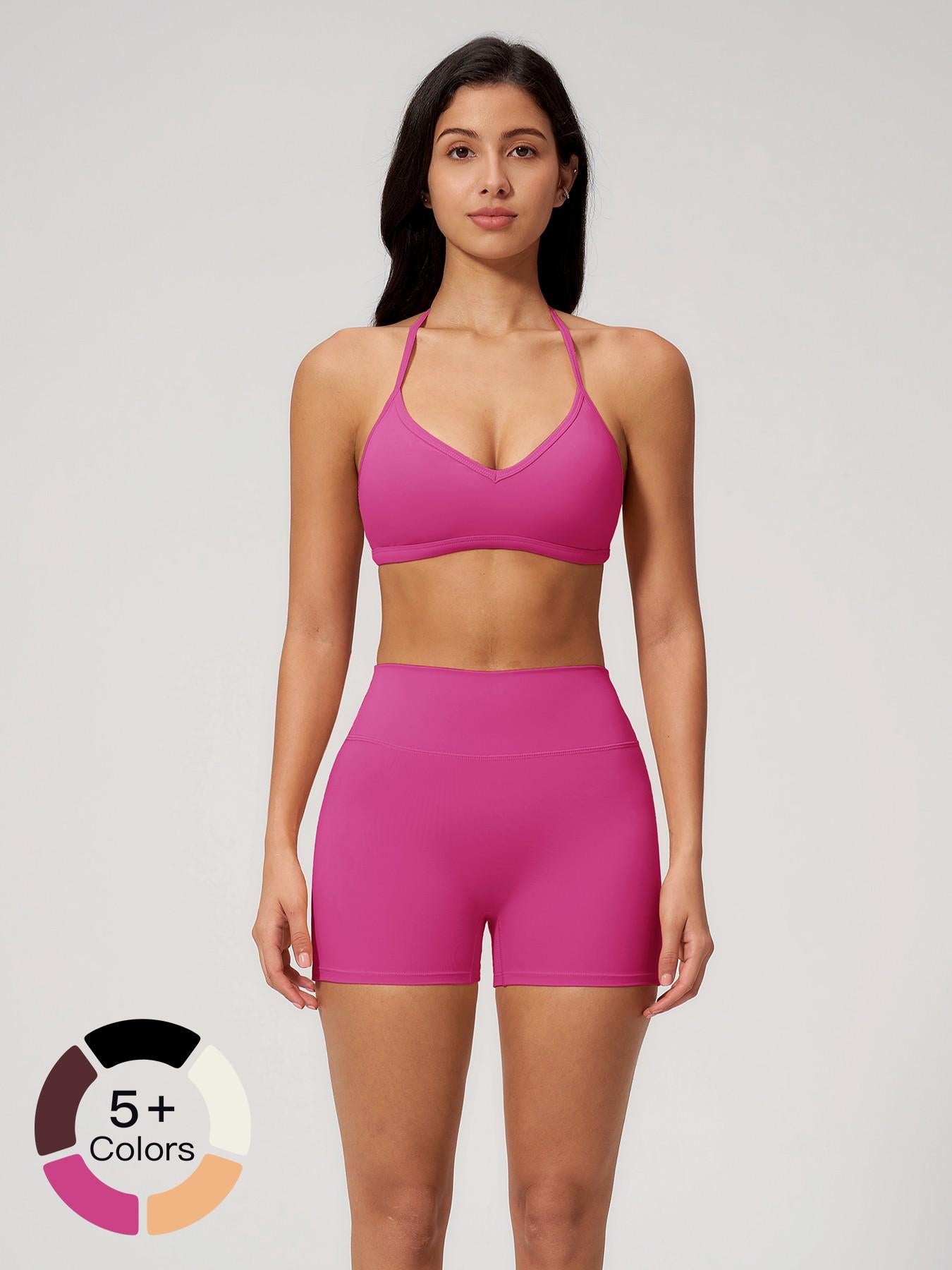 Tight-Fit Halter Backless Yoga Set for Women, Breathable Quick-Dry Cross-Border Casual Activewear… - image 12