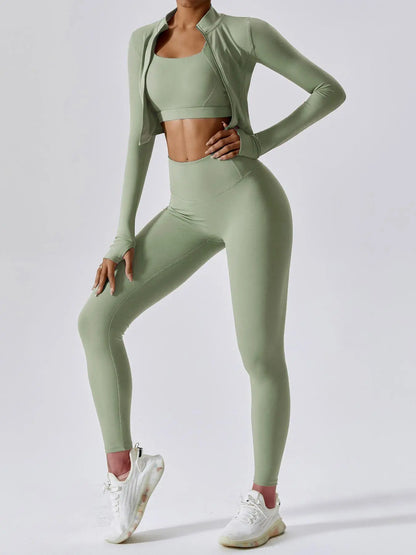 Women's Criss Cross Crop Tank & High Waist Leggings Set - image 6