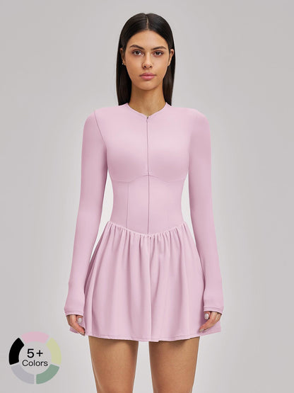 Nude Feel Two-Piece Tennis Skirt, Anti-Slip Inner Layer - image 9