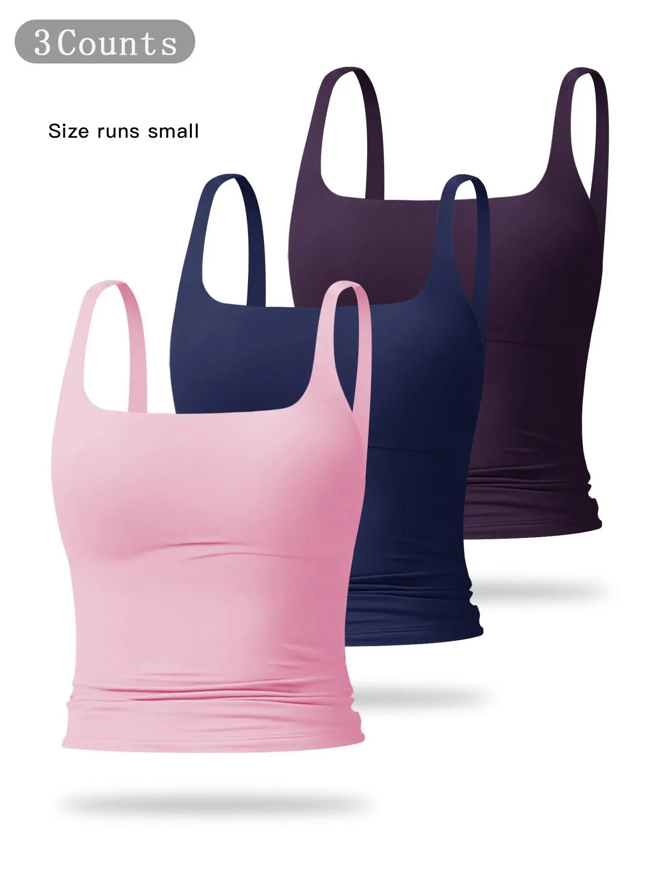 Women's Solid Color Sports Tank Top for Yoga & Gym - image 4