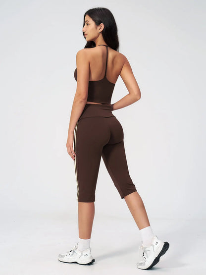 European and American Yoga Set, Two-Piece Activewear Set Sportswear for Outdoor Activities - image 8