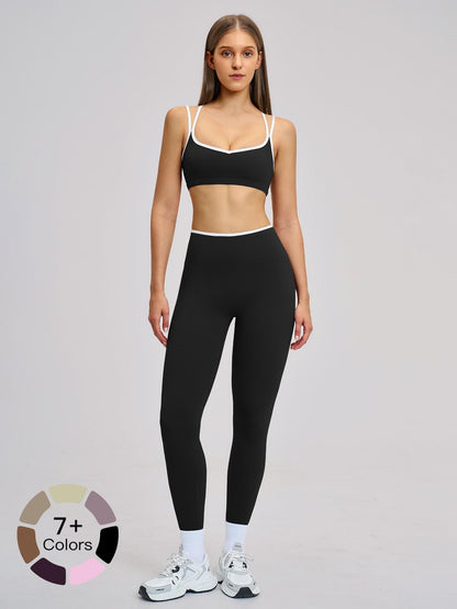 Women's Sporty Yoga Set, Solid Sports Sets - image 19