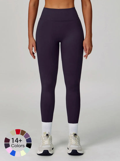 Seamless Peach Butt Yoga Pants, V-Shape Tight Fit Slimming Running Sports Quick-Dry Fitness Long Pants