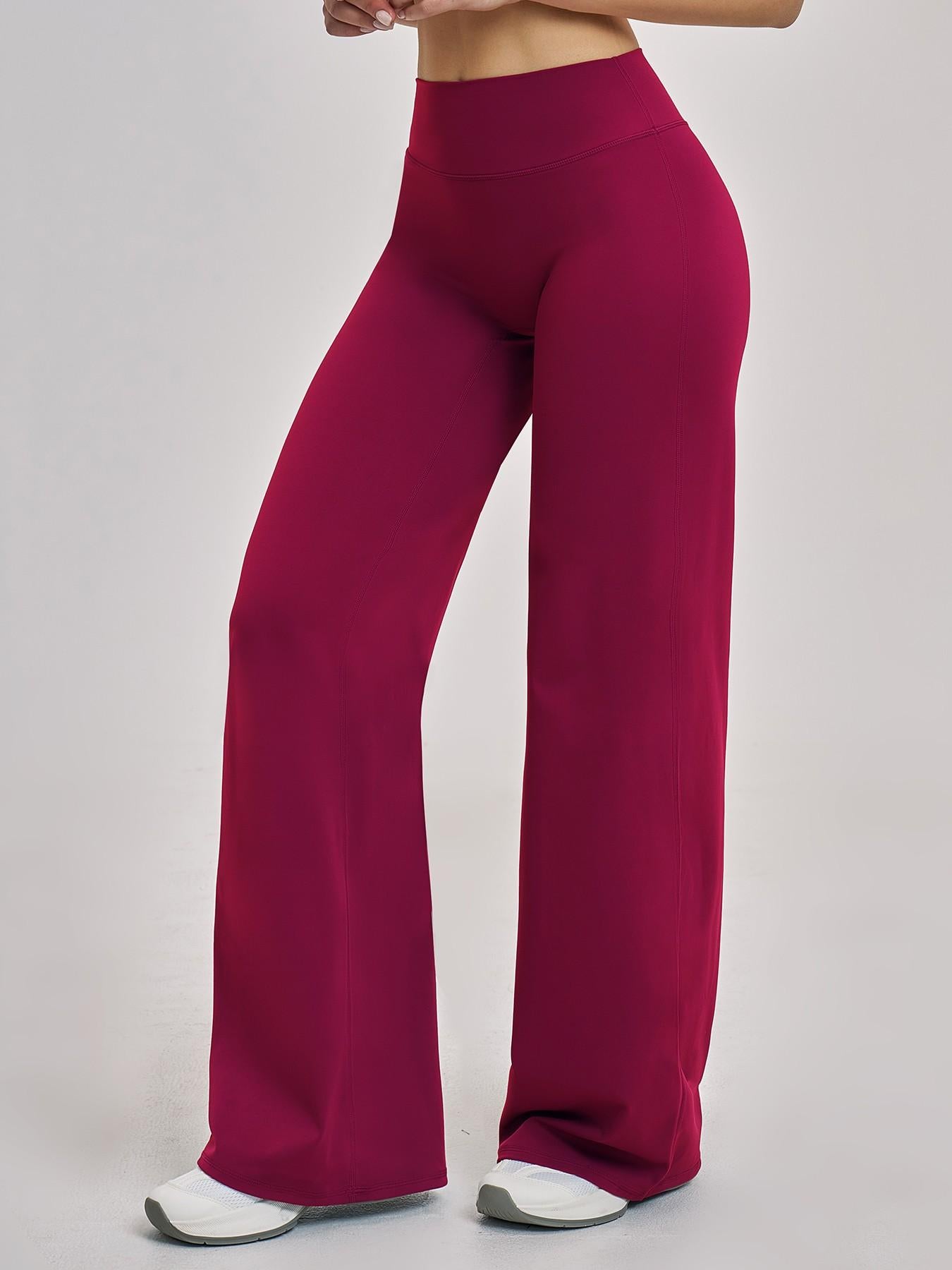 High Waist Flare Leg Yoga Pants, Casual Dance Workout Trousers - image 11
