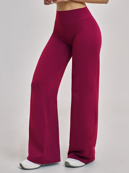 High Waist Flare Leg Yoga Pants, Casual Dance Workout Trousers - image 11
