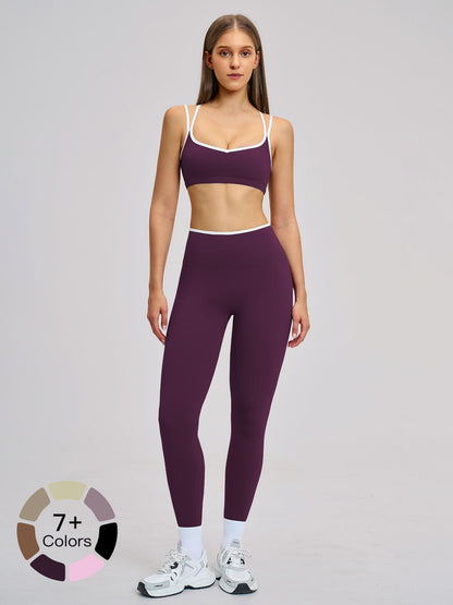 Women's Sporty Yoga Set, Solid Sports Sets - image 21