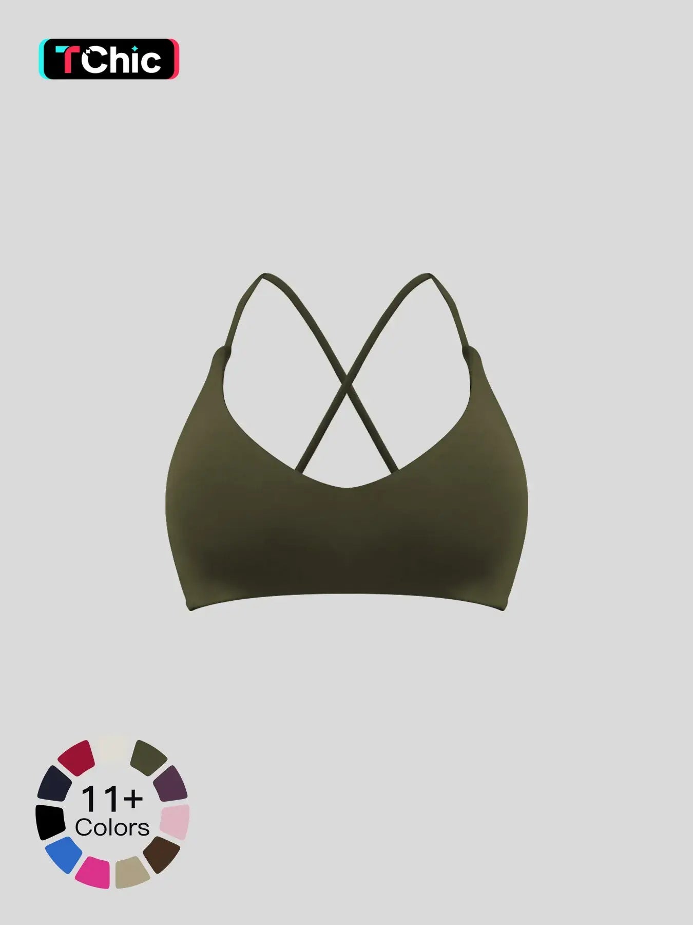 Cloud-Soft Yoga Bra, Quick-Dry Cross-Back Sports Bra