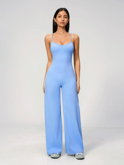 Cross Back Yoga Jumpsuit for Women, Sporty Style - image 15