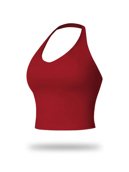 Women's Yoga Backless Tank Top, Quick-Dry Sleeveless Sports Bra