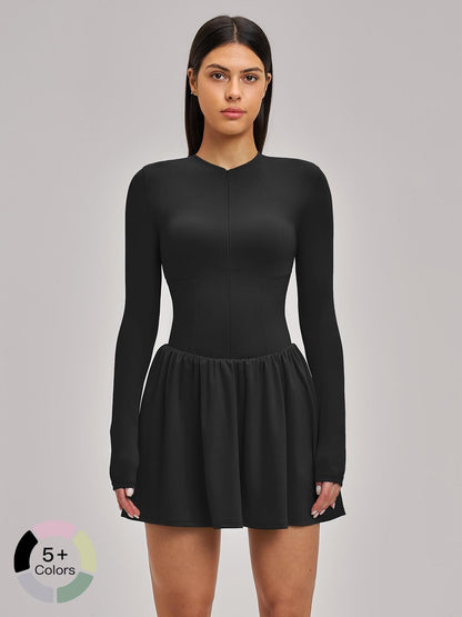 Nude Feel Two-Piece Tennis Skirt, Anti-Slip Inner Layer - image 17