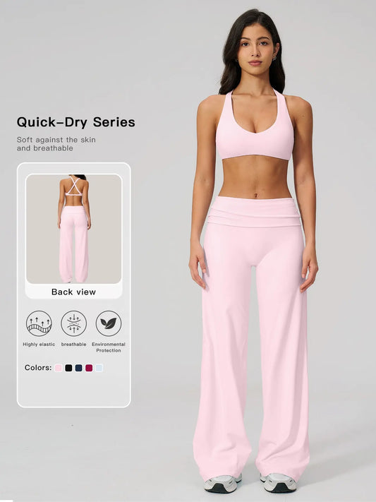 Women's Summer Fashion Yoga Set, Backless Sportswear - image 3