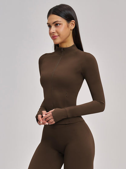 Women's Long Sleeve Yoga Jacket, Sports Outerwear - image 13