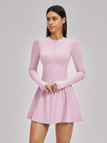 Nude Feel Two-Piece Tennis Skirt, Anti-Slip Inner Layer - image 11