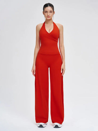 Women's Yoga Set, Medium Backless Tight-Fitting Design - image 9