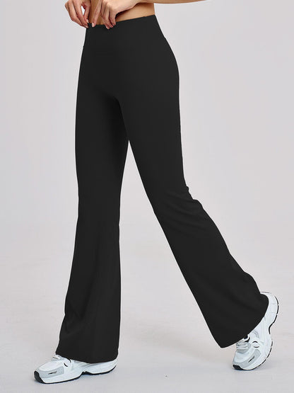 High Waist Yoga Pants, Fitted Wide Leg Bell Bottoms - image 14