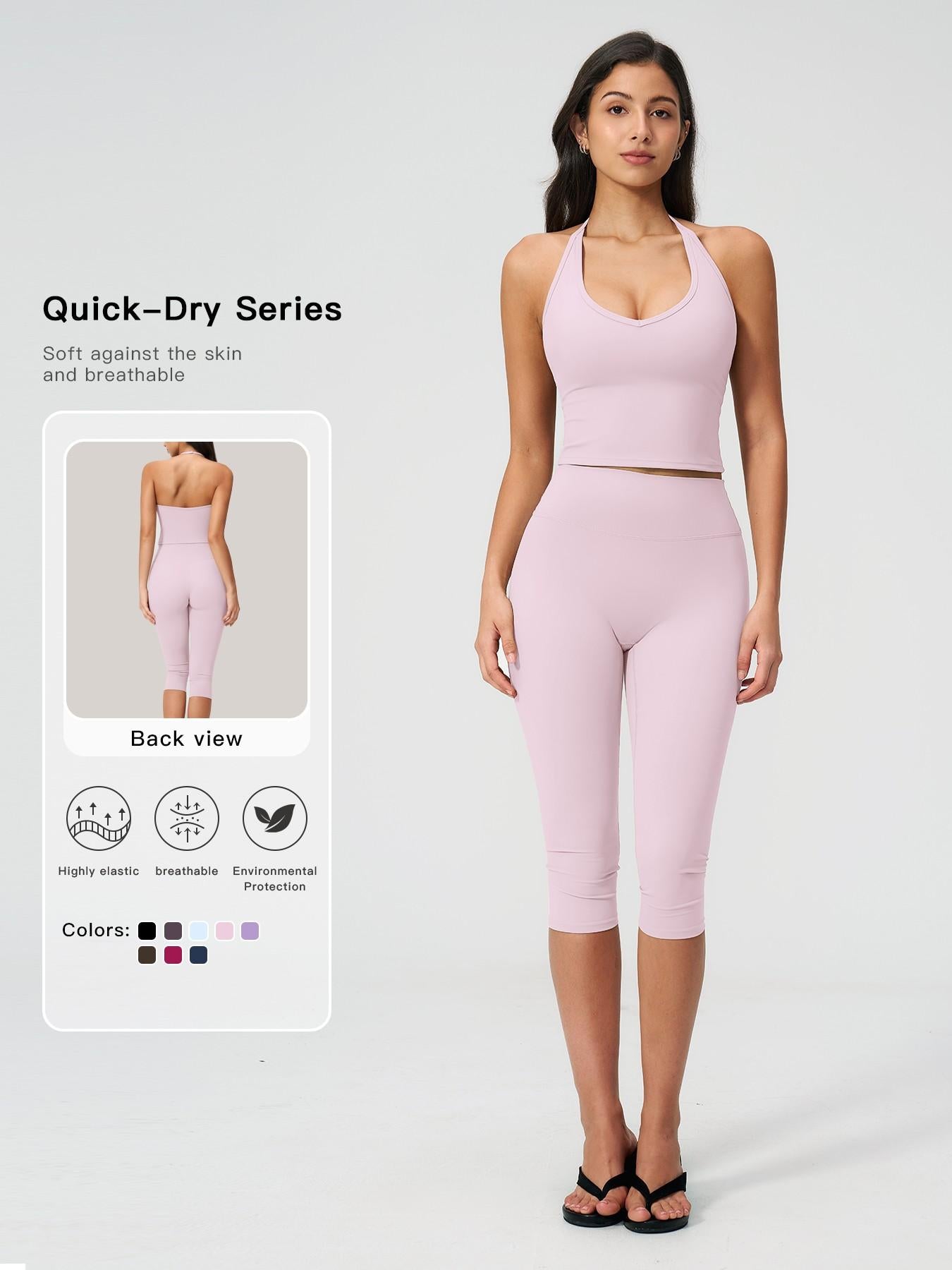 Women's Casual Commuter Tank Top Sports Set, Slim Fit Yoga - image 11
