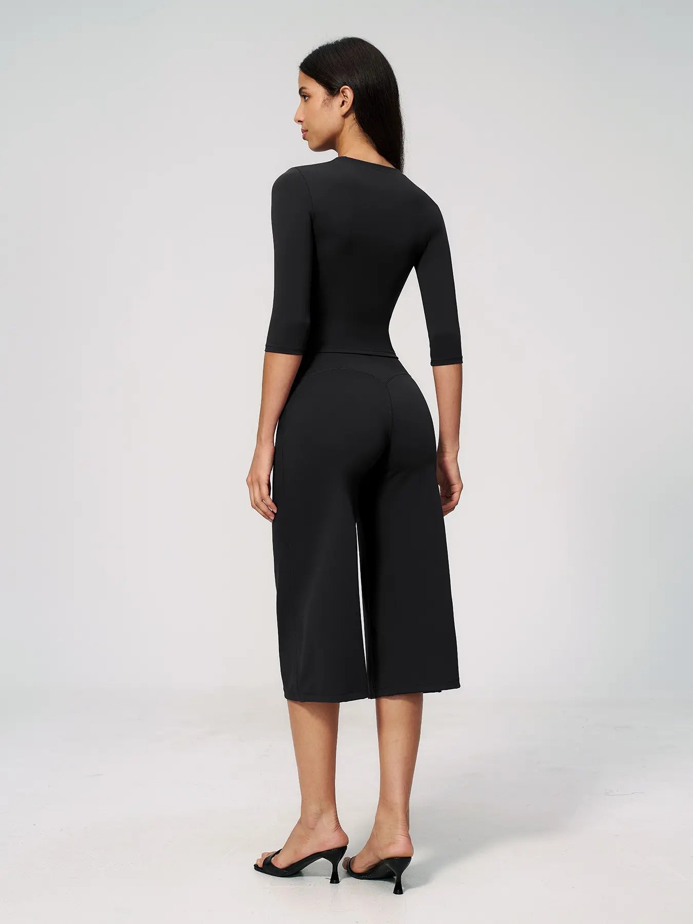 Cross-Border Yoga Set for Women, High Waist Butt Lifting Casual Outdoor Fitness Running Sports… - image 8