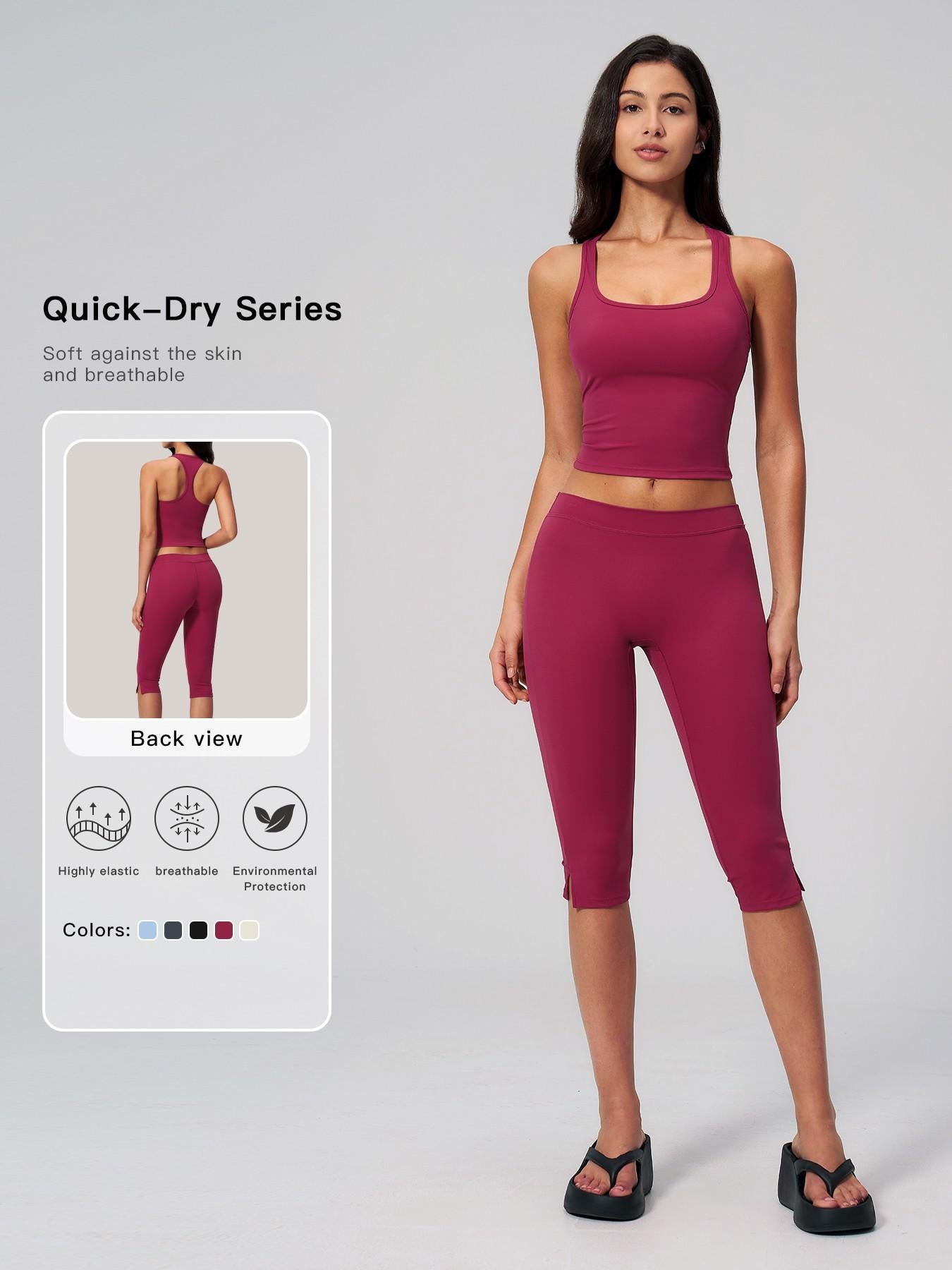 Women’s 2-Piece Yoga Set, High-Stretch Quick-Dry Activewear for Fitness and Sports - image 11