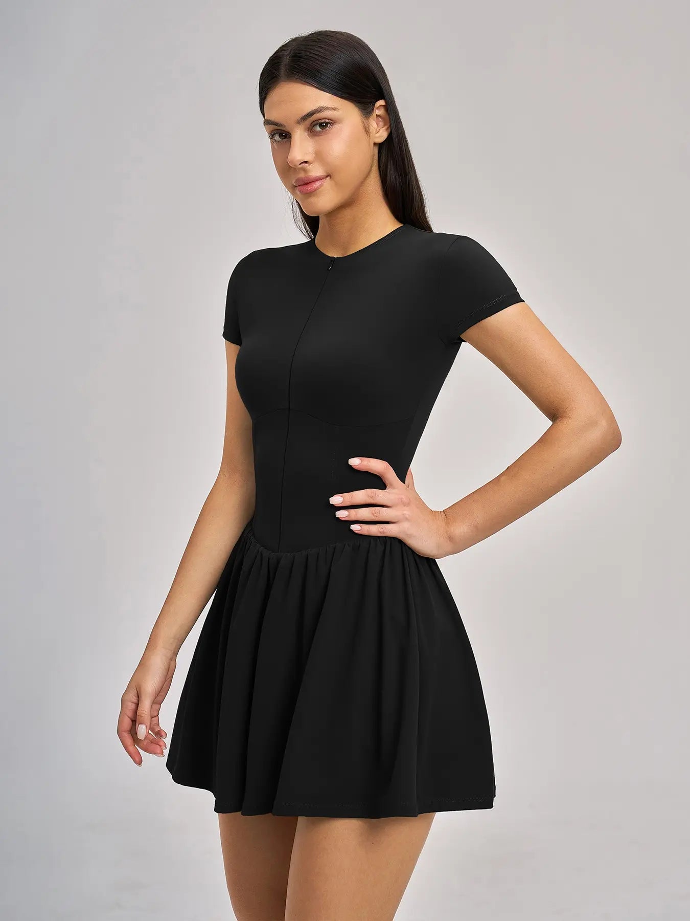 Nude Feel Two-Piece Tennis Skirt, Underwear Prevents Exposure - image 9