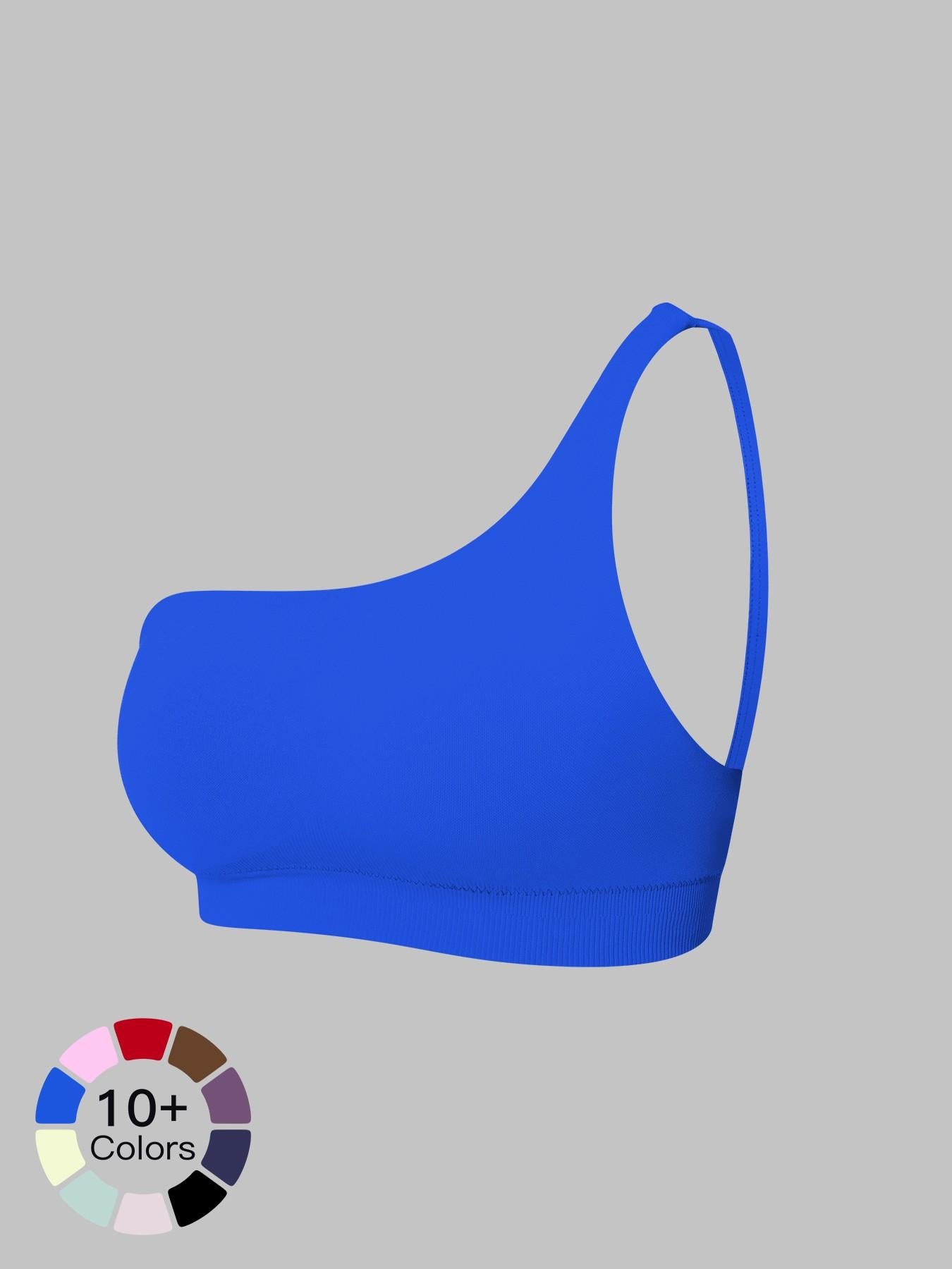 Cross-Border Spring New Single Shoulder Backless Yoga Bra, Workout Bras - image 11