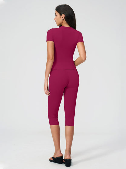 Breathable Tight Yoga Set, High Waist Quick-Dry Fitness Wear - image 12
