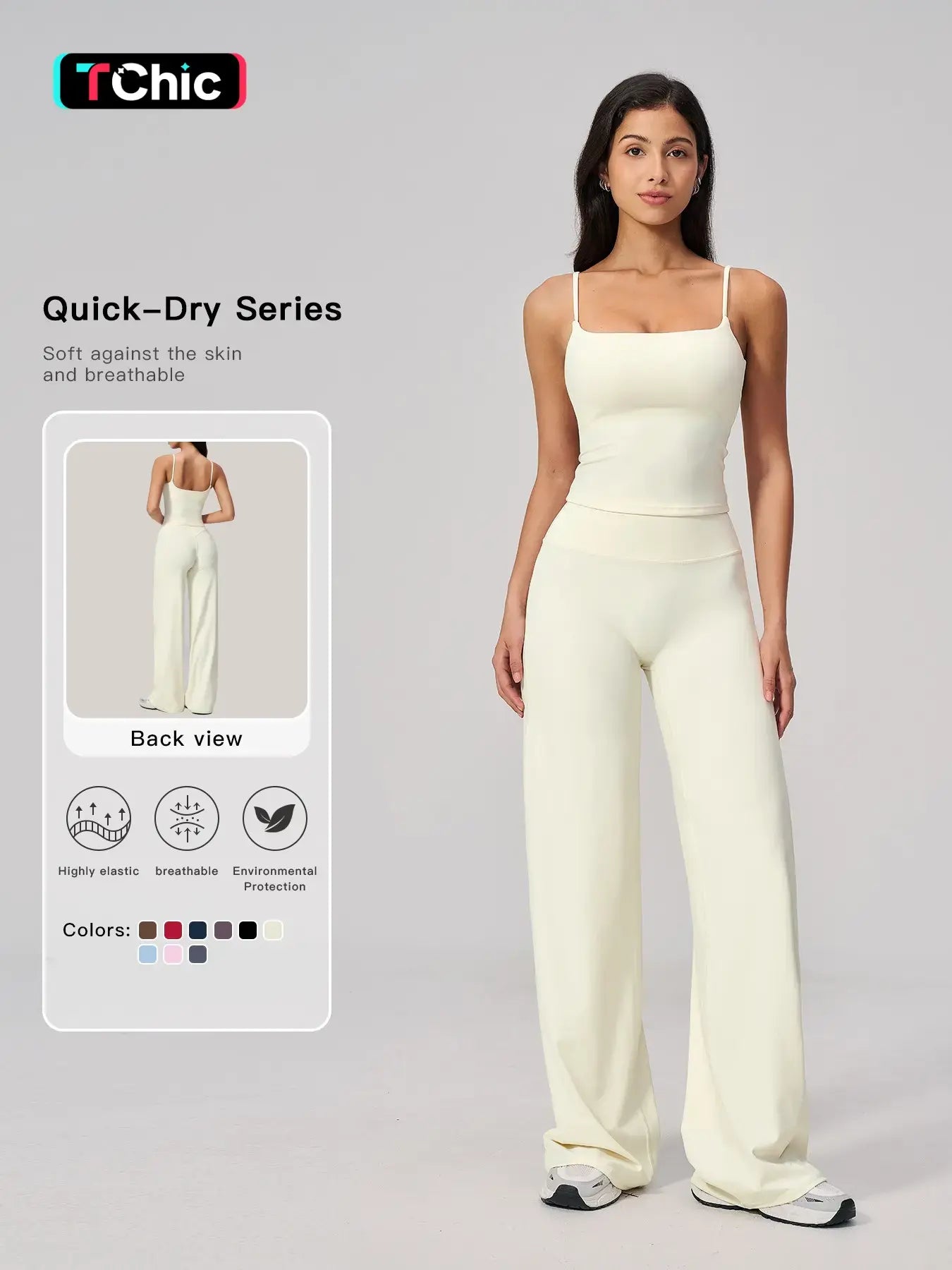 Women's Yoga Set, High-End Outdoor Running Quick-Dry Sports Wear