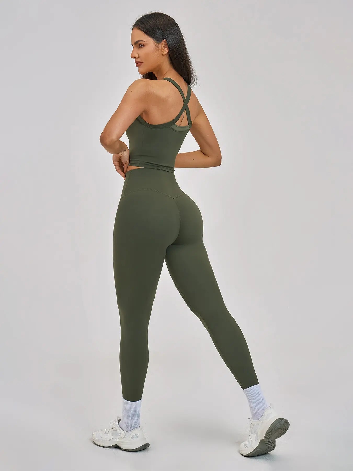 Cross-Back Sportswear Set, Quick-Dry Running & Fitness - image 8