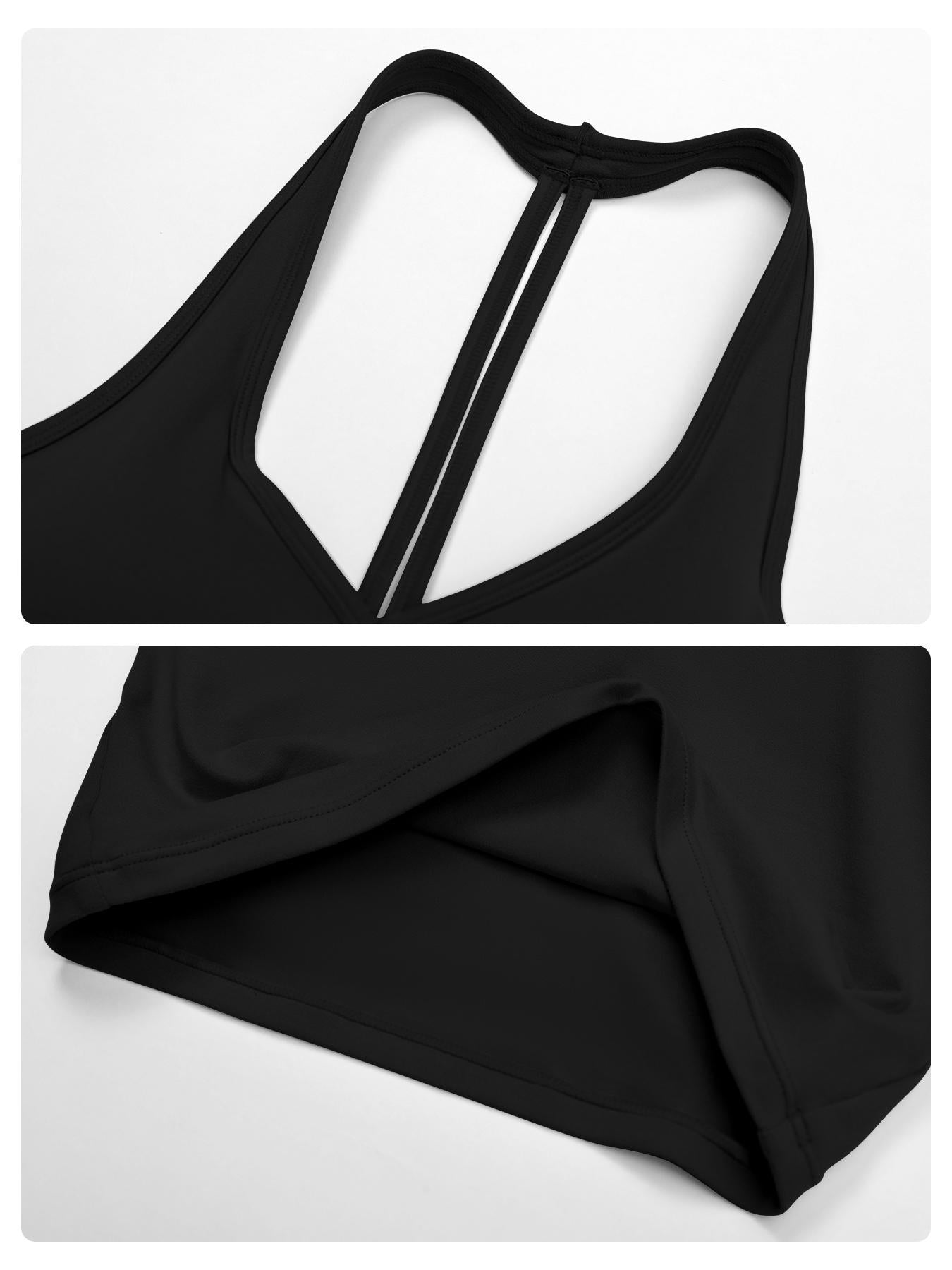 Women's Halter Neck Top & Wide Leg Pants Sports Set, Casual Sleeveless Top & Pants - image 18