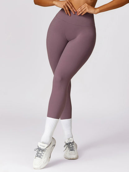 Quick-Dry Tight Yoga Pants, Fleece Waistband Stretchy High Waist Abdominal Shaping High-Waisted Gymwear - image 14