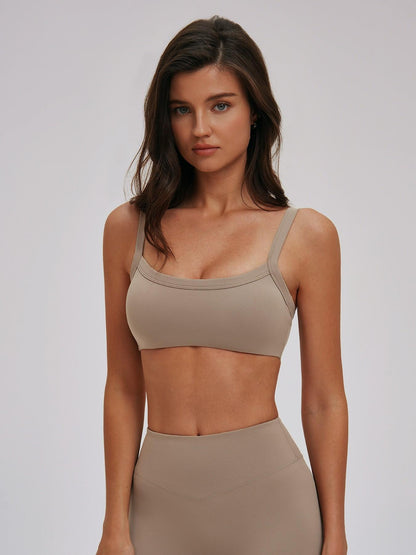 Cross-Border Textured Shoulder Straps Yoga Bra, Hollow Back Tight-Fitting Sports Innerwear - image 13