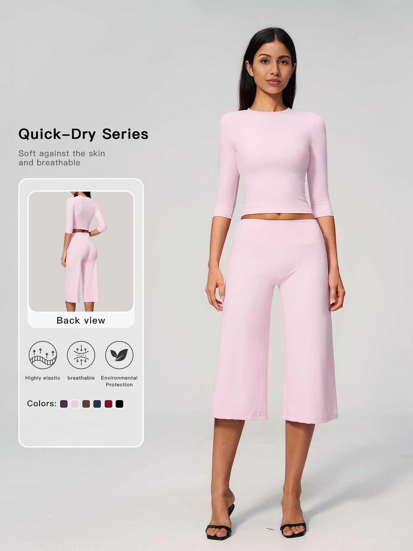 Cross-Border Yoga Set for Women, High Waist Butt Lifting Casual Outdoor Fitness Running Sports… - image 11