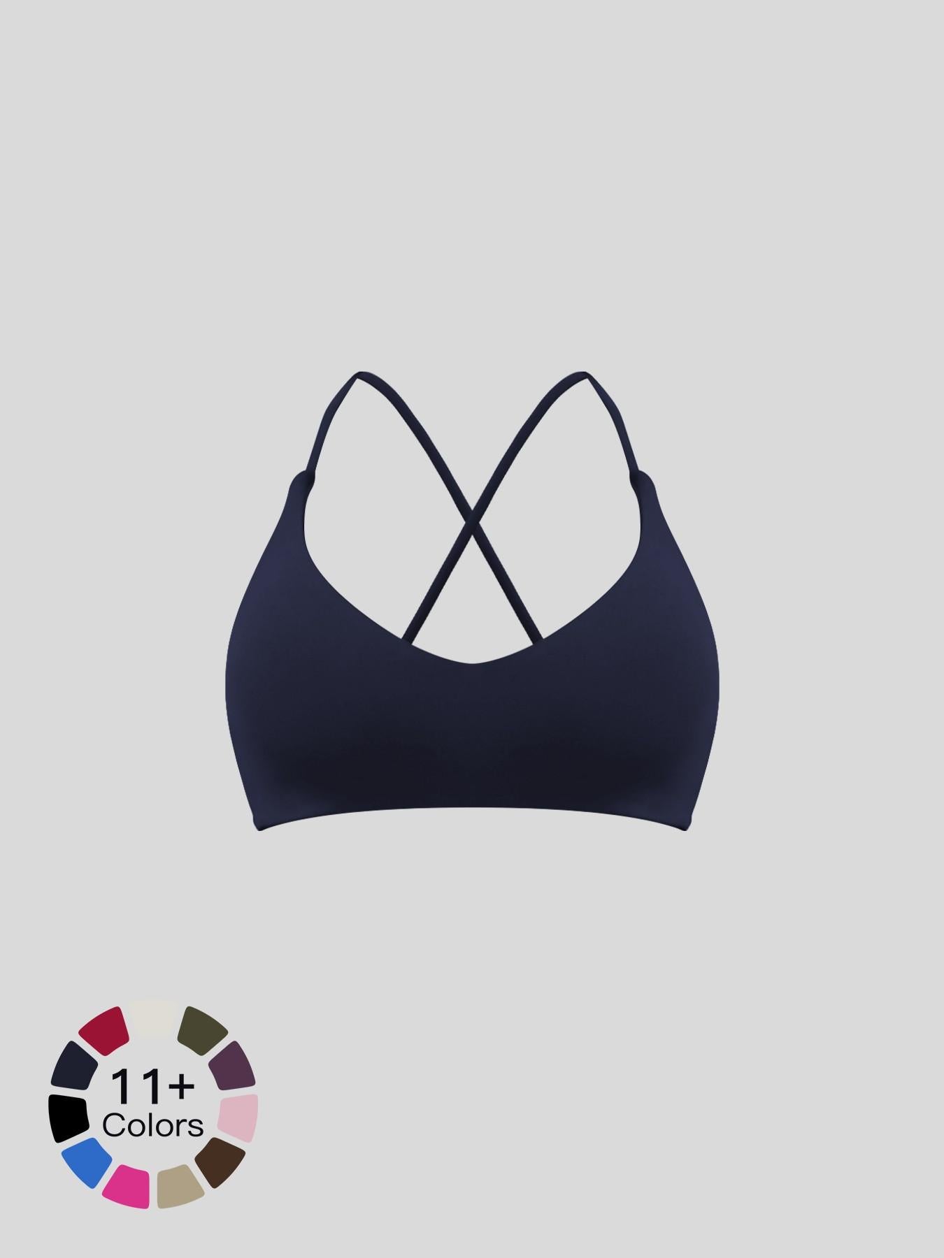Cloud-Soft Yoga Bra, Quick-Dry Cross-Back Sports Bra - image 19