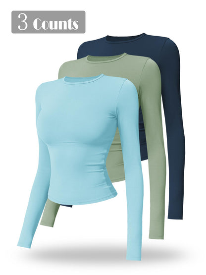 New Fleece Long Sleeve Yoga Top, High Strength Fitness Wear - image 11