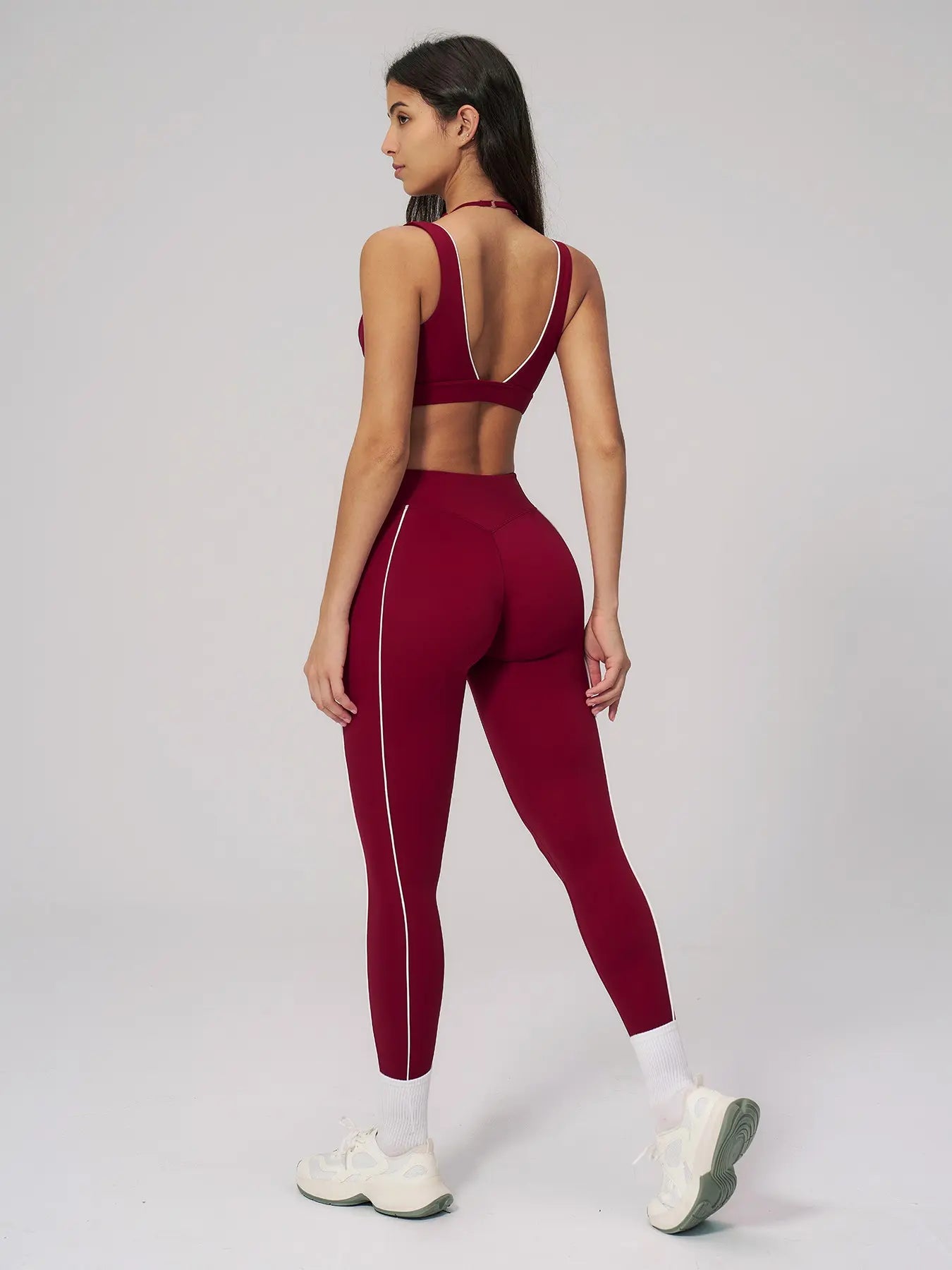 Women's Bare-Look Yoga Set, Bodycon Workout Set - image 2