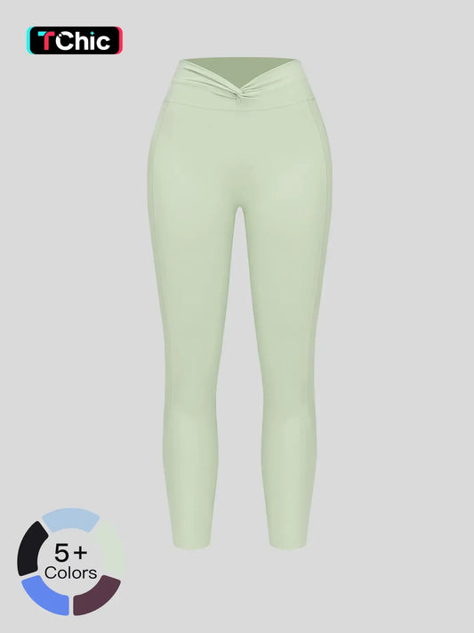 Cross High-Waisted Yoga Pants, Seamless Tight-Fitting Gym Wear