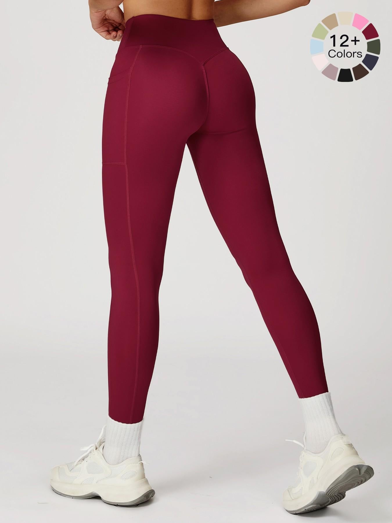 High Waist Yoga Pants for Women, Cross-Waist Fitness Yoga Leggings - image 28