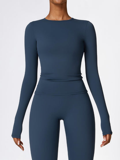 New Fleece Long Sleeve Yoga Top, High Strength Fitness Wear - image 16