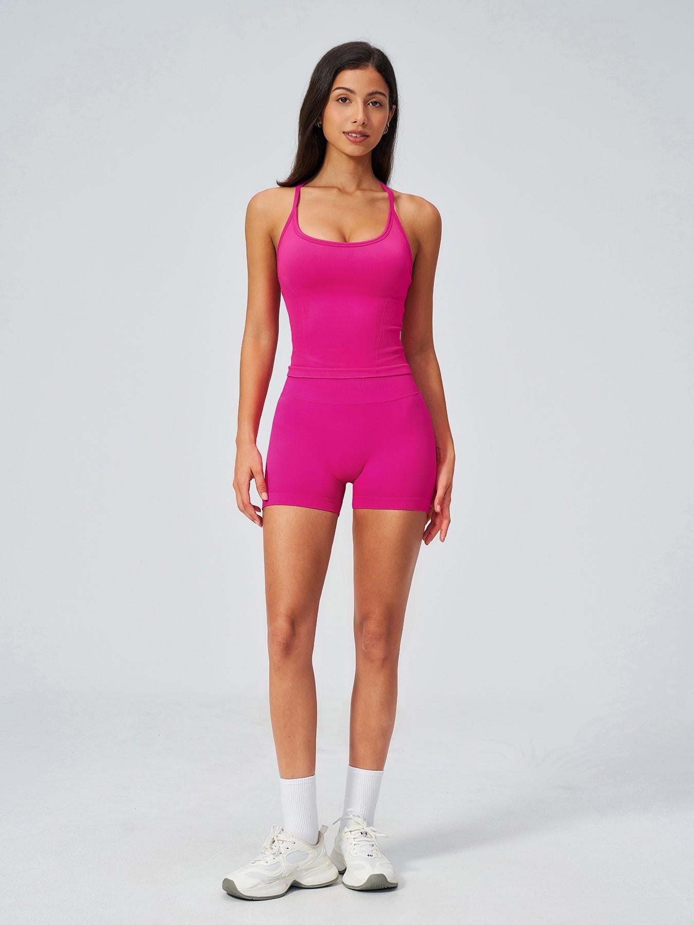 Summer New Yoga Set for Women, Slim Fit Backless Waist Trainer High-Waisted Quick-Dry Breathable Gym… - image 15