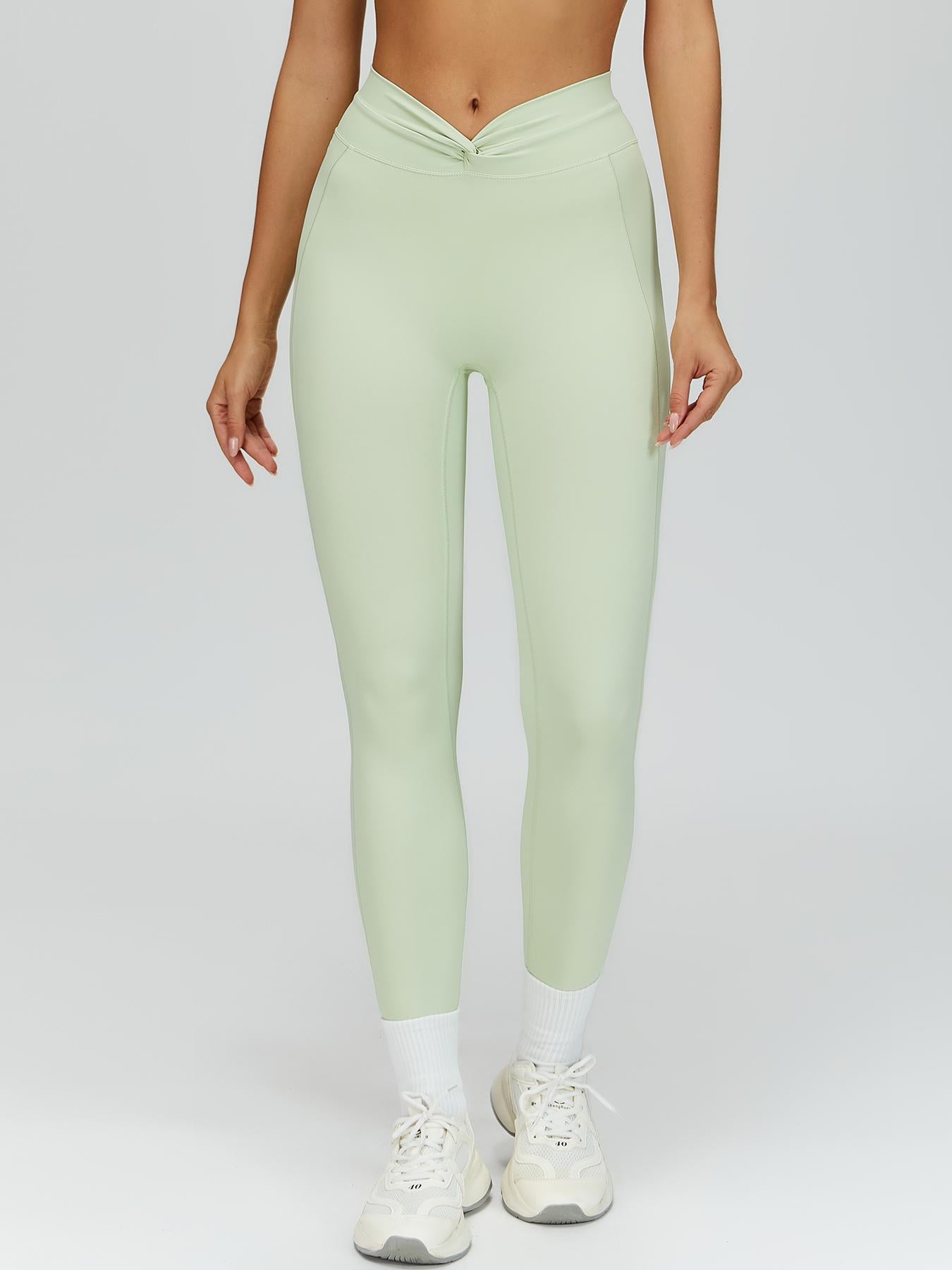 Cross High-Waisted Yoga Pants, Seamless Tight-Fitting Gym Wear - image 10