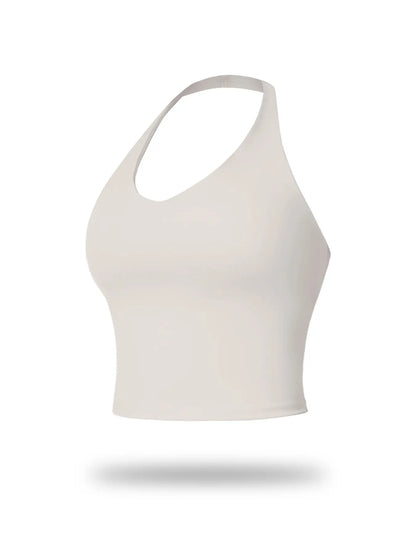 Women's Yoga Backless Tank Top, Quick-Dry Sleeveless Sports Bra
