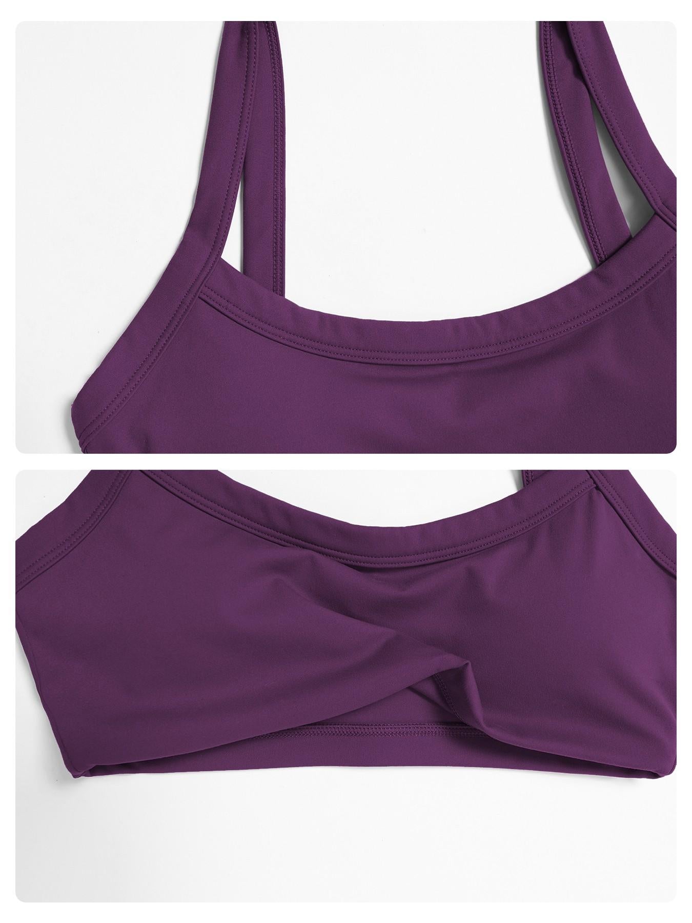 Cross-Border Textured Shoulder Straps Yoga Bra, Hollow Back Tight-Fitting Sports Innerwear - image 15