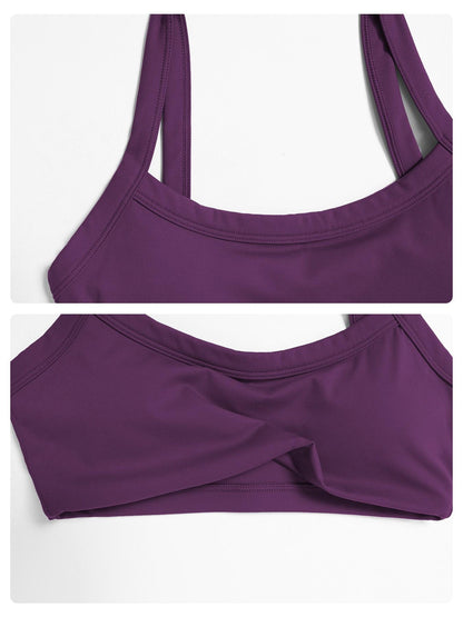 Cross-Border Textured Shoulder Straps Yoga Bra, Hollow Back Tight-Fitting Sports Innerwear - image 15