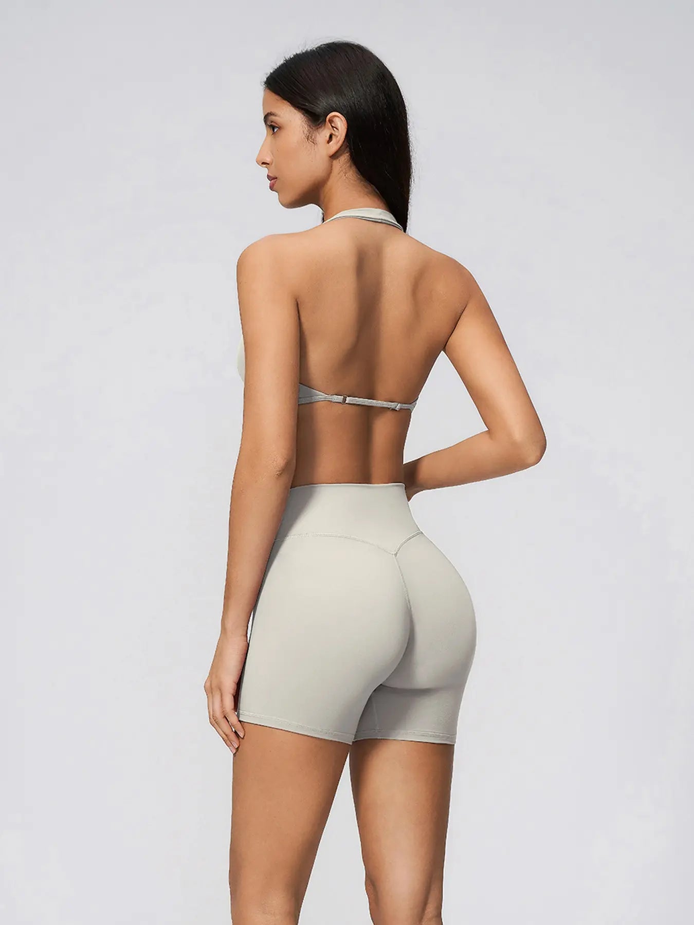 Summer New Athletic Yoga Set Deep V Lift Butt Slimming Running Sports Three-Quarter Pants, Women's Yoga - image 6