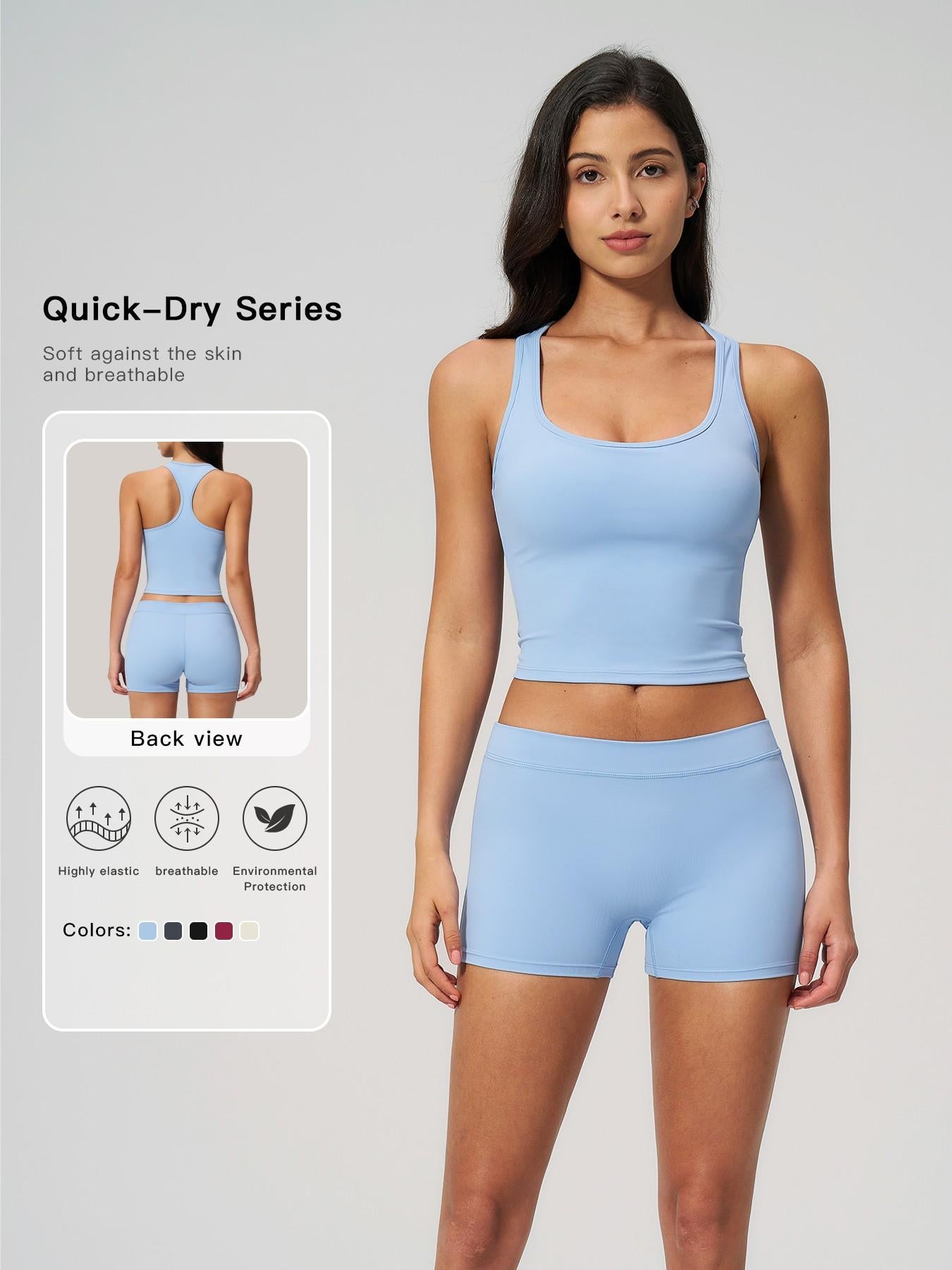 Women's Yoga Set, Fleece Square Neck Backless Outerwear - image 11